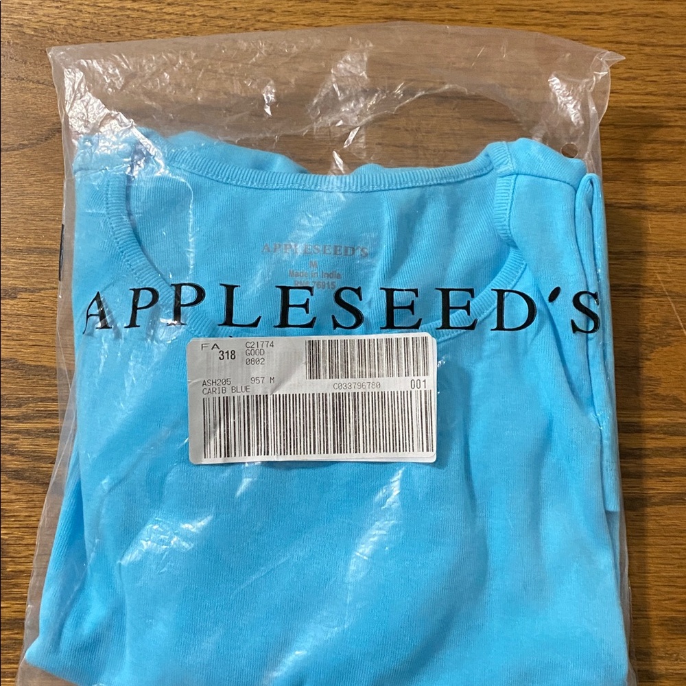 Appleseed's Carribean Blue Coastal Tee Shirt